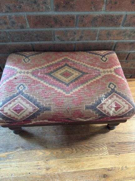 Footstool- Aztec design