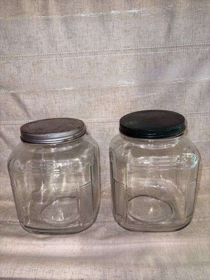 Glass jars with lids