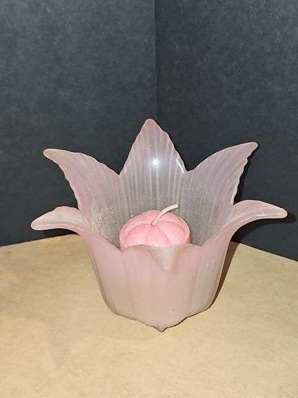 Candle holders and flowers