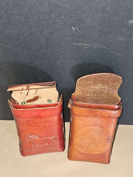Leather cigarette holders