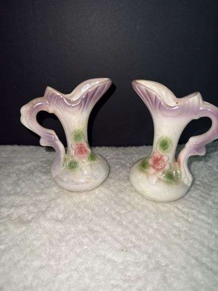 Vintage Lusterware Bud Vases