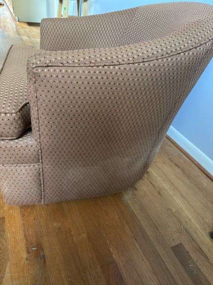Vintage diamond pattern swivel chair