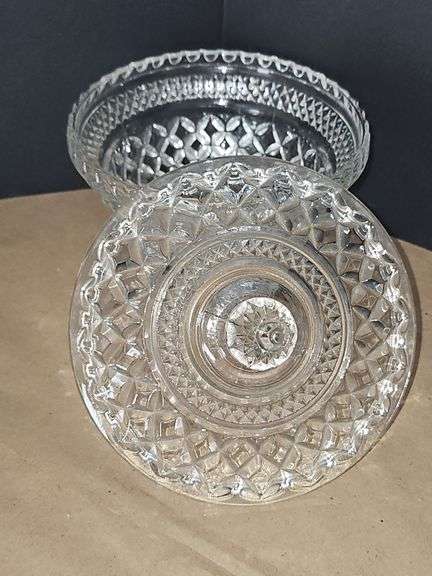 Cut Glass Candy dishes with lids