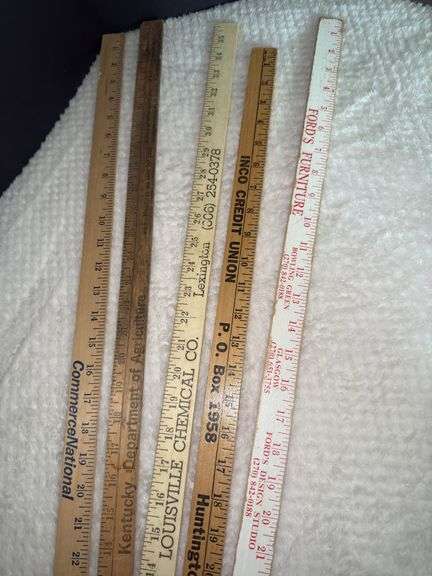 Vintage Wooden Yard Sticks