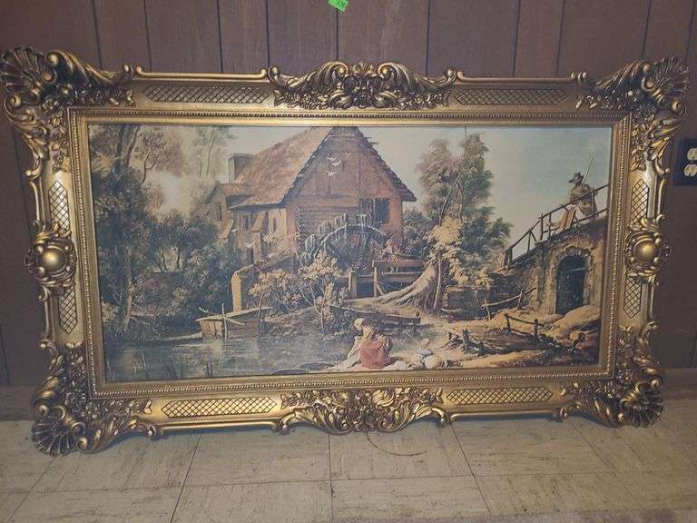"The Mill" (or "Landscape with a Watermill") - framed wall art
