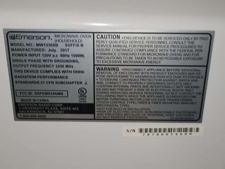 Emerson Microwave