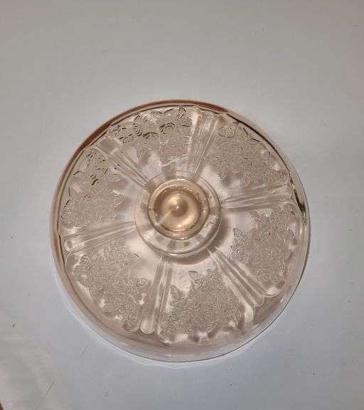 Pink Depression Glass - butter dish