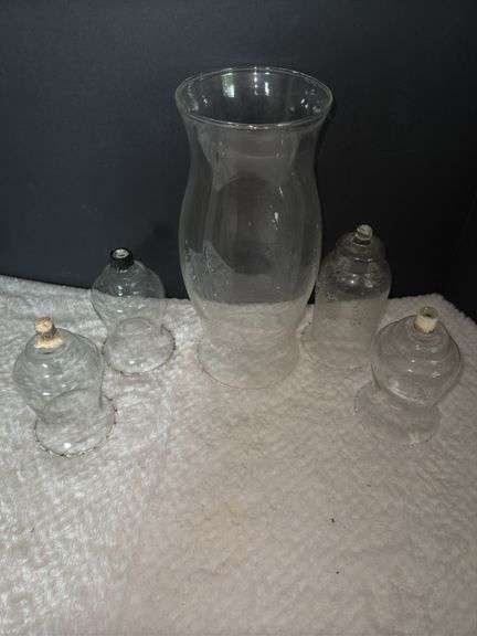 Farmhouse Hurricane Shade & Votive candle holders
