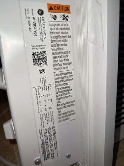 GE window air conditioner.