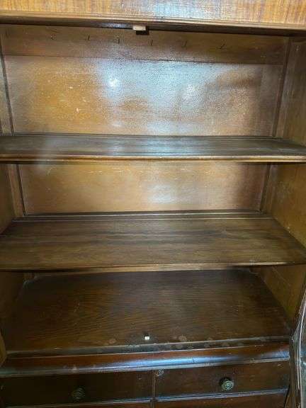 Vintage Wooden China Cabinet