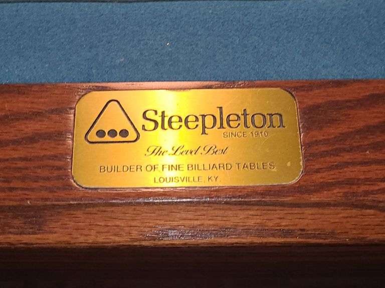 Claw foot pool table, balls, & more.