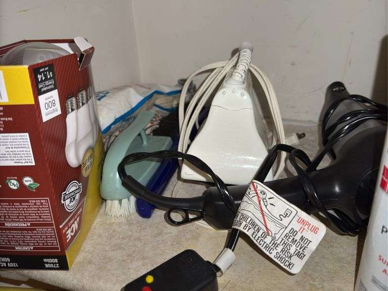 Bathroom closet contents