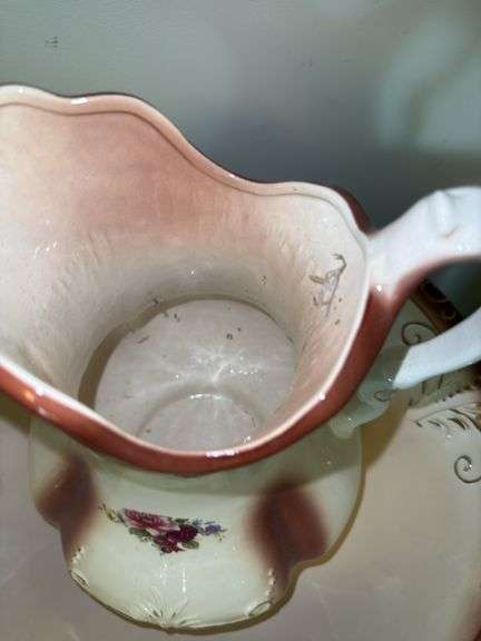 Vintage basin and pitcher set