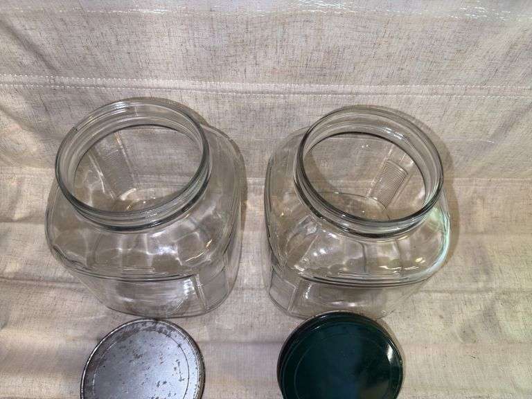 Glass jars with lids