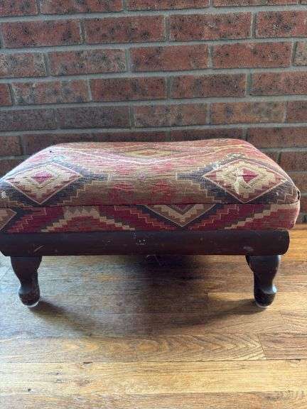 Footstool- Aztec design