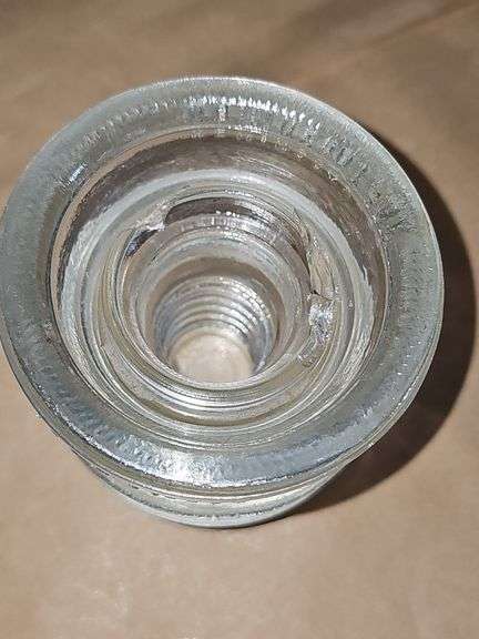 Telegraph Insulator Blue & clear