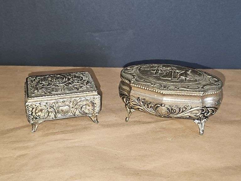 Small metal jewelry boxes