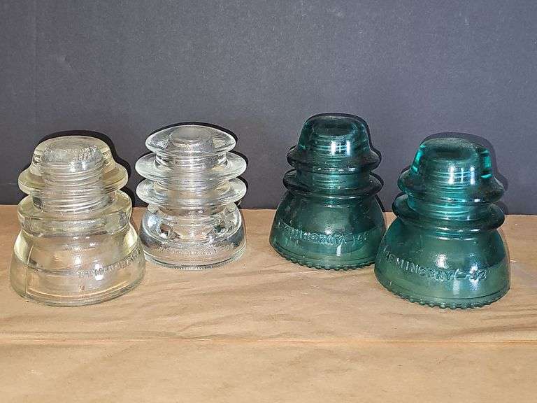 Telegraph Insulator Blue & clear