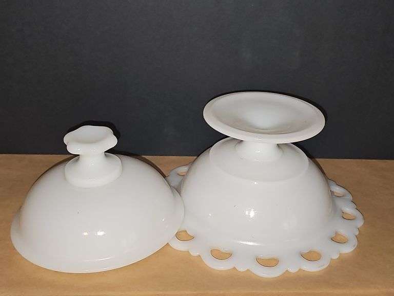Milk Glass Candy dish