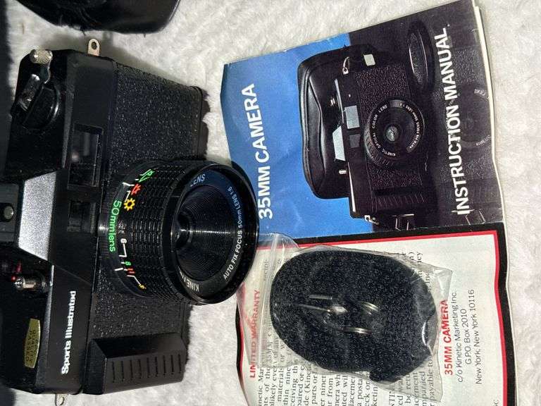 Vintage Polaroid Camera & Sports Illustrated Camera