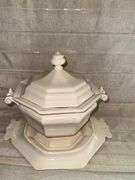 Vintage White Ironstone Soup Tureen
