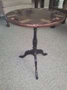 Antique round butlers table