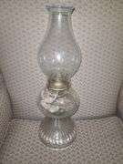 Vintage old lamp & doily