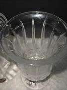 Clear Crystal Class Footed Vase & Clear Crystal Angel Holder
