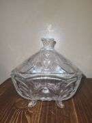 Clear glass candy dishes