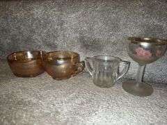 Amber glassware & clear glassware