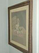 Wooden Framed Picture - Spaniel Dog