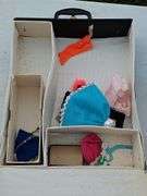 1964 & 1971 Barbie carrying case & contents