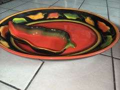 Serving Platters, Plasticware, Food Tote, 2pc Ceramic Entertainment Set and more
