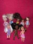 Barbie Jeep, Barbie dolls, & small dolls