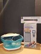 Foot spa, massage mat, & massage wand.