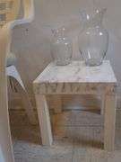 Plastic outdoor chair, plastic tables, & more