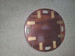 Antique round butlers table