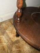 Antique Wash Stand with Mirror, Pitcher & Bowl Set