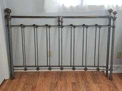 Metal Bed with Flower Detail