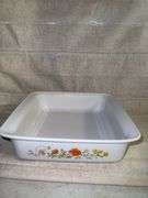 Wildflower square corningware dish
