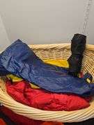 Wicker basket of rain items