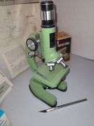 Vintage microscope & accessories