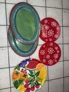 Serving Platters, Plasticware, Food Tote, 2pc Ceramic Entertainment Set and more