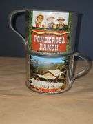 "Bonanza" Tin Ponderosa cups