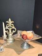 Trays (plastic), candle holders & more.