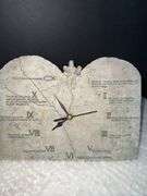 Vintage Ten Commandments Clock & Faith Stone