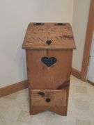 Taters & Onion wooden bin