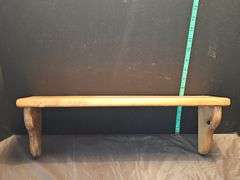 3 wooden shelves & decore