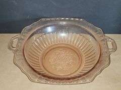 Anchor Hocking Rose Vegetable Dish