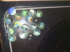 Small jar of marbles
